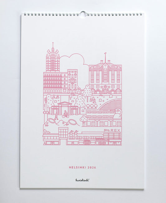 Helsinki seinäkalenteri 2026