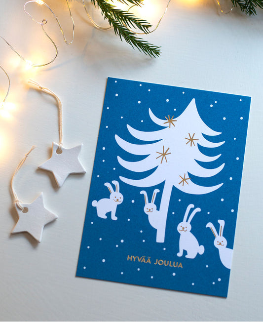 Joulujänikset postikortti