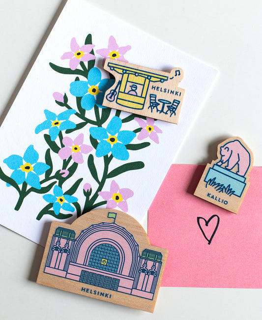 Jääkaappimagneetteja käytössä