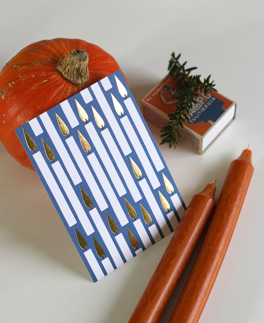 Kynttilät postikortti