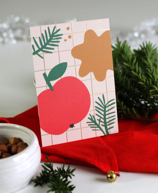 Jouluomena postikortti