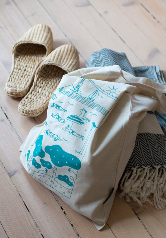 Kuviokioski turquoise Hietsu bag