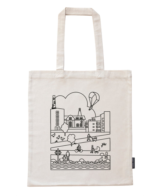 Arabianranta bag with black print