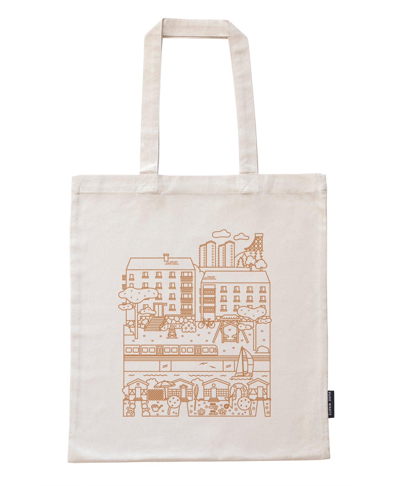 Herttoniemi bag, ochre print