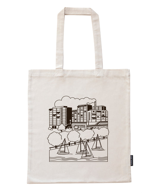 Merihaka bag, black print