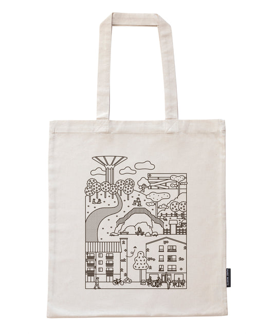 Roihuvuori kangaskassi, musta