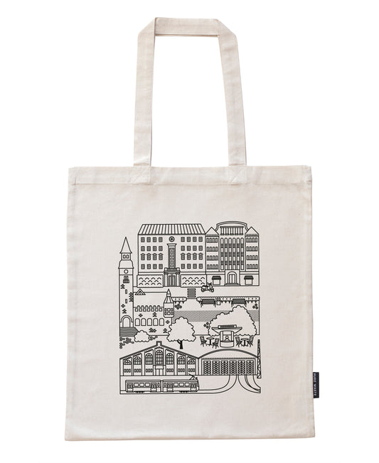 Töölö bag with black print