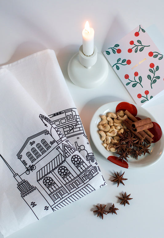 Punavuori linen towel