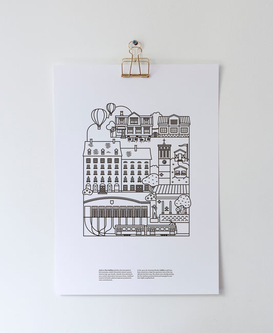 Vallila poster A3, black