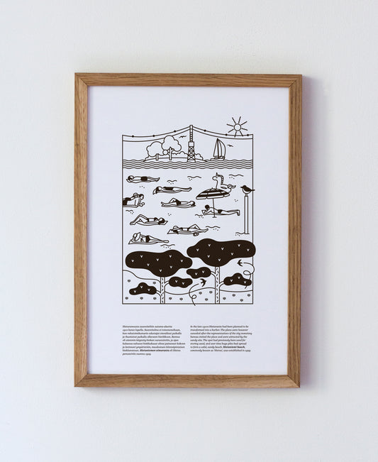 Hietsu poster A4, black