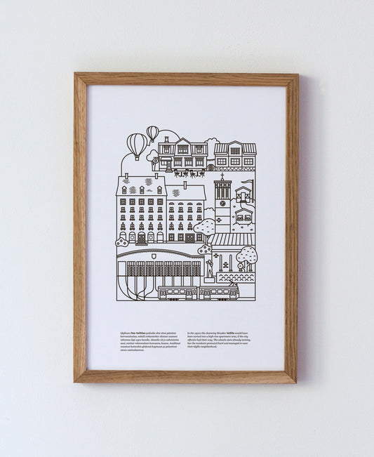 Vallila poster A4, black