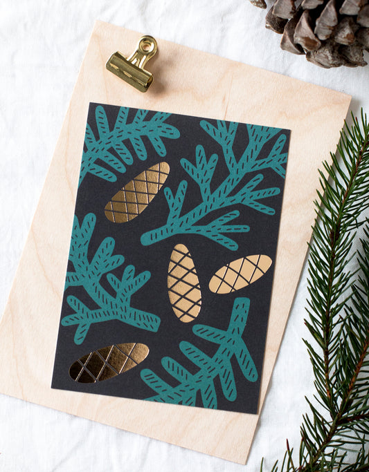 Kävyt Christmas card