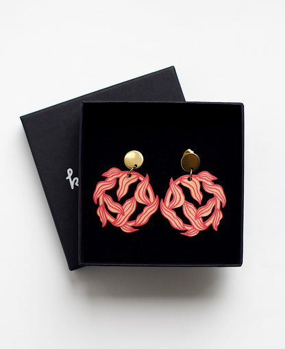 Punaiset Ahvenvita korvakorut