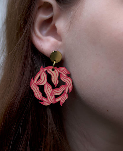 Punaiset Ahvenvita korvakorut