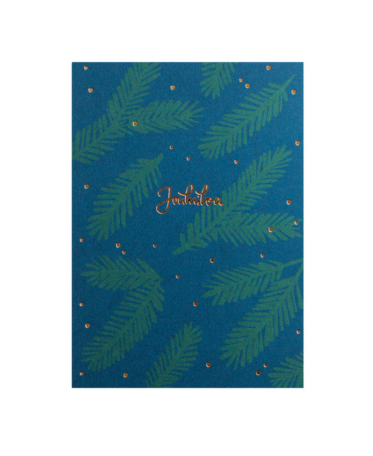 Kultapöly joulukortti