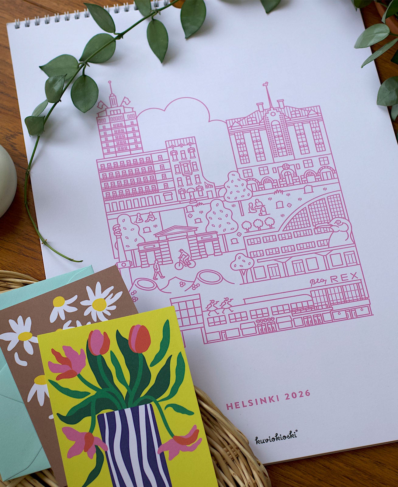 Helsinki seinäkalenteri 2026