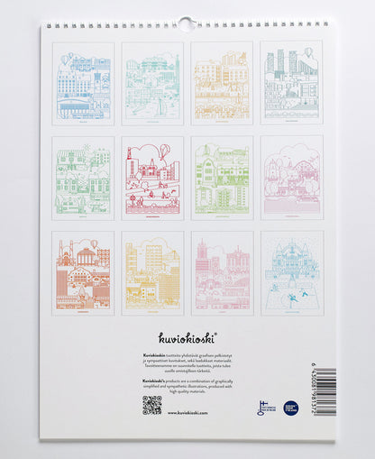 Helsinki seinäkalenteri 2026