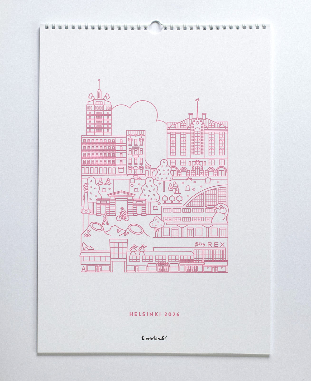 Helsinki seinäkalenteri 2026