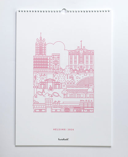 Helsinki seinäkalenteri 2026