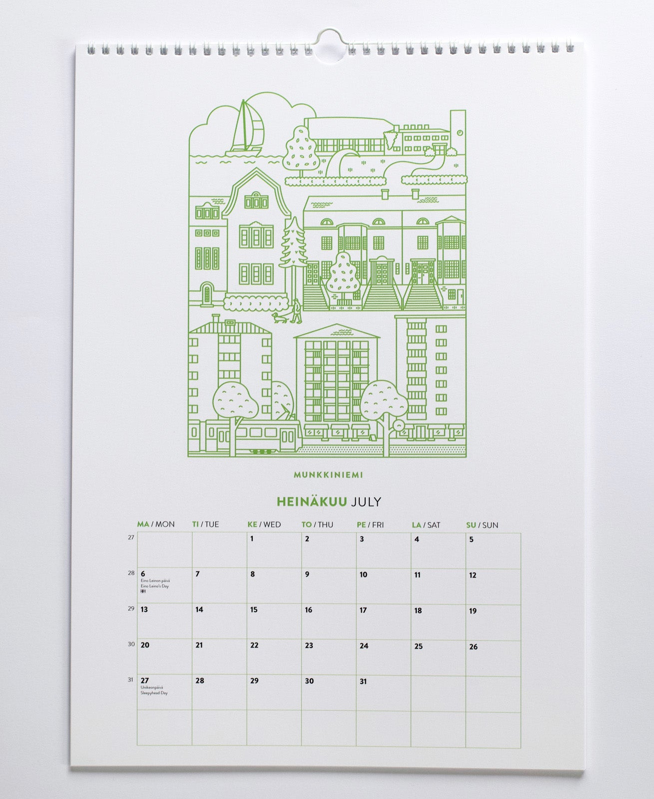 Helsinki seinäkalenteri 2026