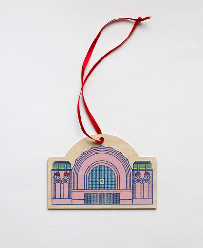 Rautatieasema joulukoriste