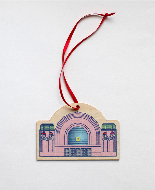 Rautatieasema joulukoriste