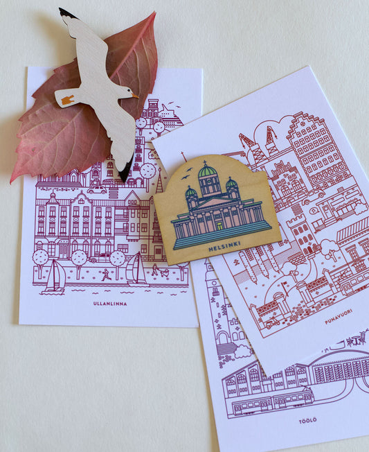 Merilokki jääkaappimagneetti