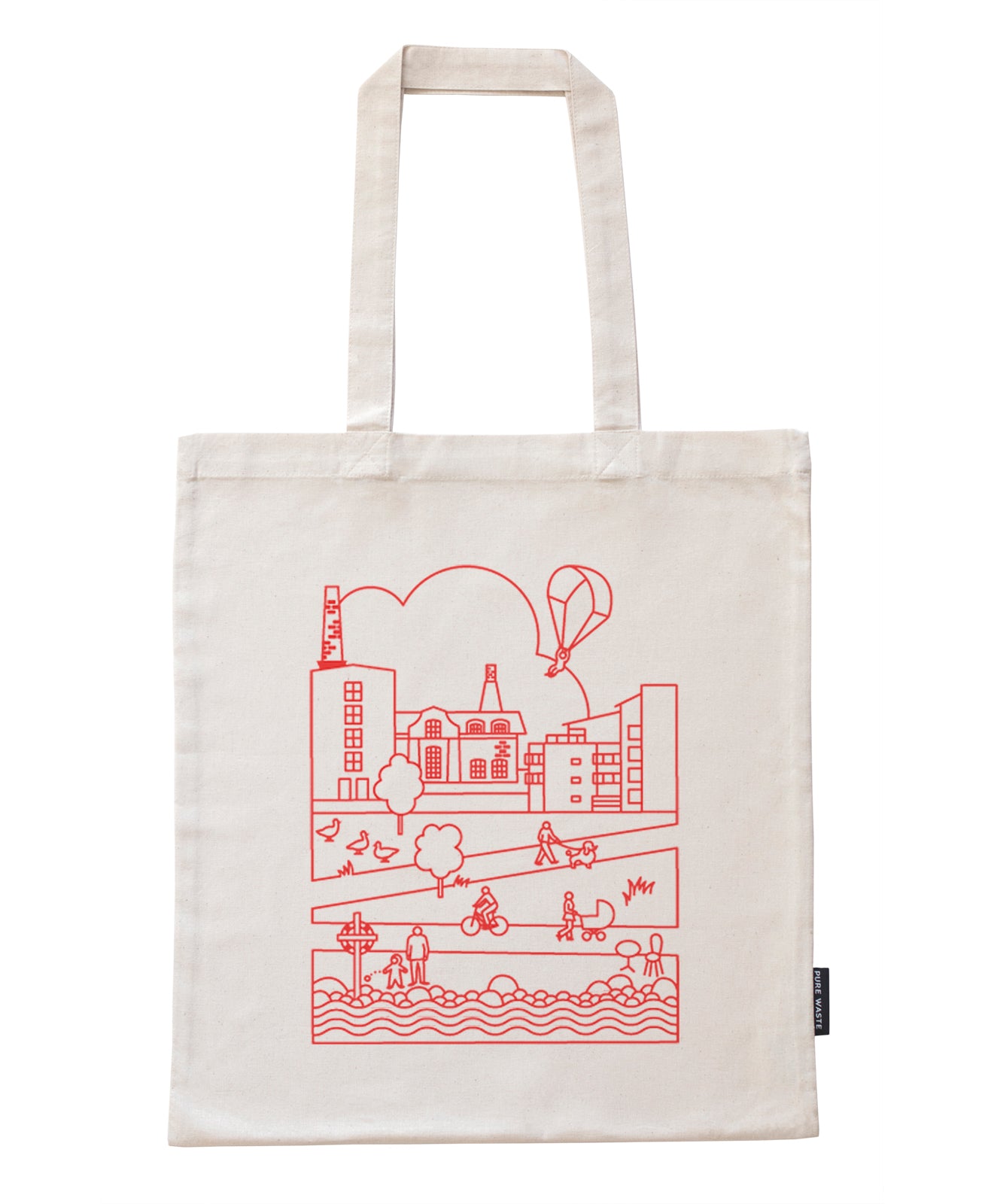 Arabianranta bag with red print
