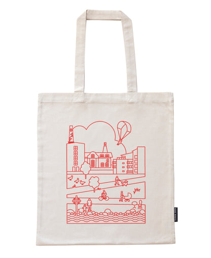 Arabianranta bag with red print