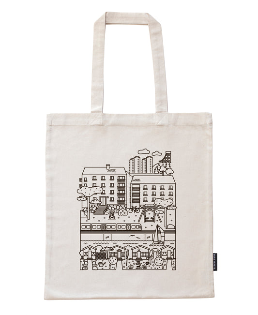 Herttoniemi bag, black print