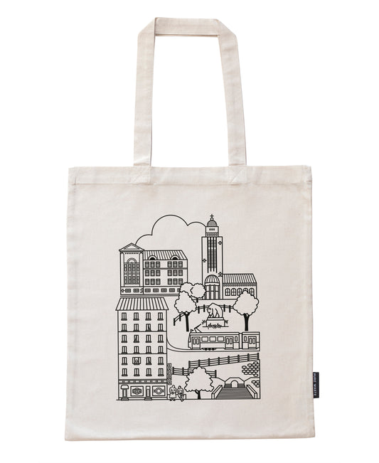 Kallio bag, black print