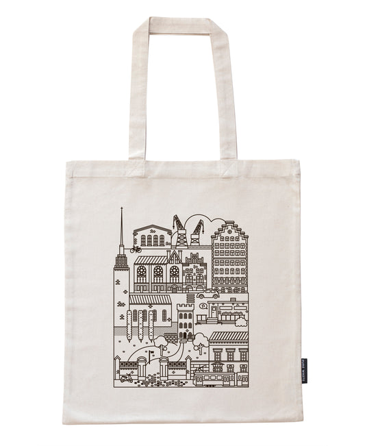 Punavuori bag with black print