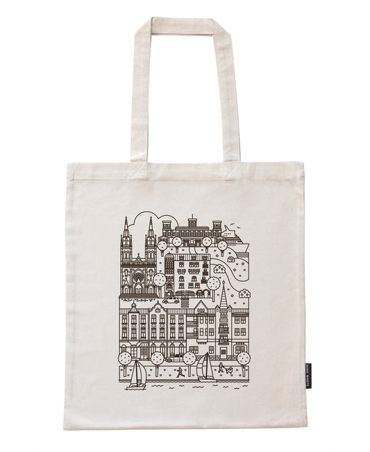 Ullanlinna bag, black print color