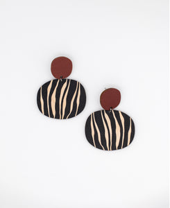 Kivi earrings, maroon