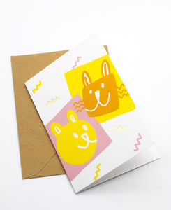 Kaverit mini greeting card + envelope