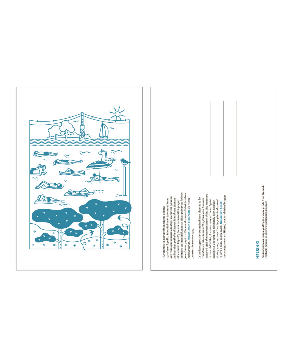 Hietsu postcard, both sides