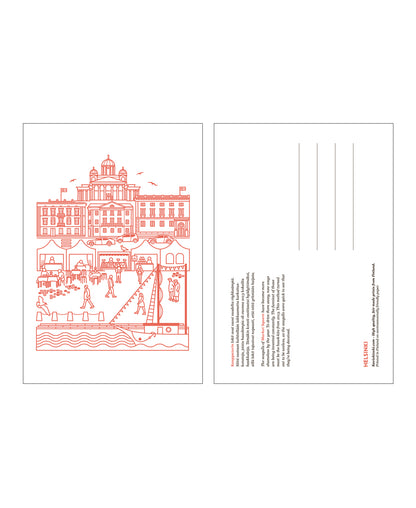 Kauppatori postcard, both sides