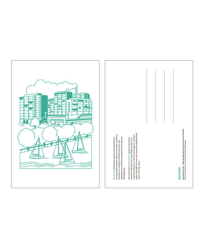 Merihaka postcard, both sides